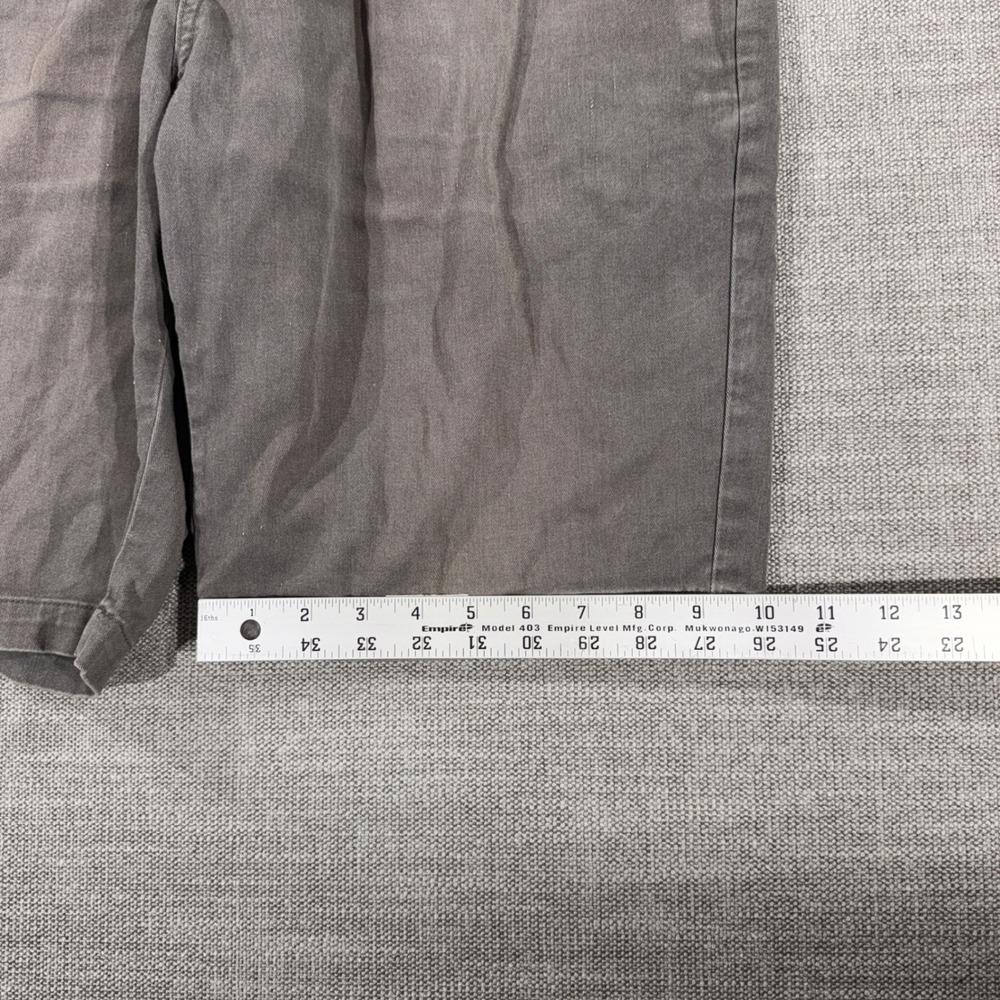 Volcom Chino Shorts Mens 34 Gray Fair Distressed Paint Splatter Skate Casual - Picture 5 of 8